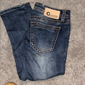 Charmie Women's Dark Blue Denim Capris